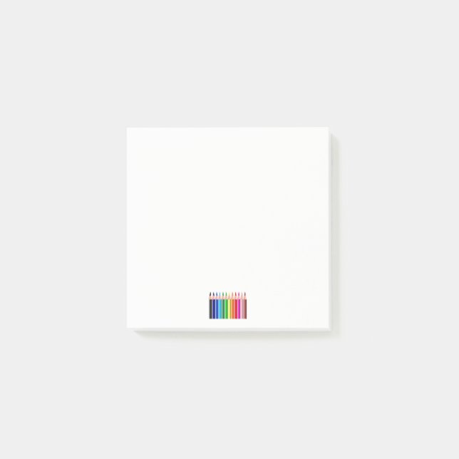 Coloured Pencils Post-it Notes (Front)