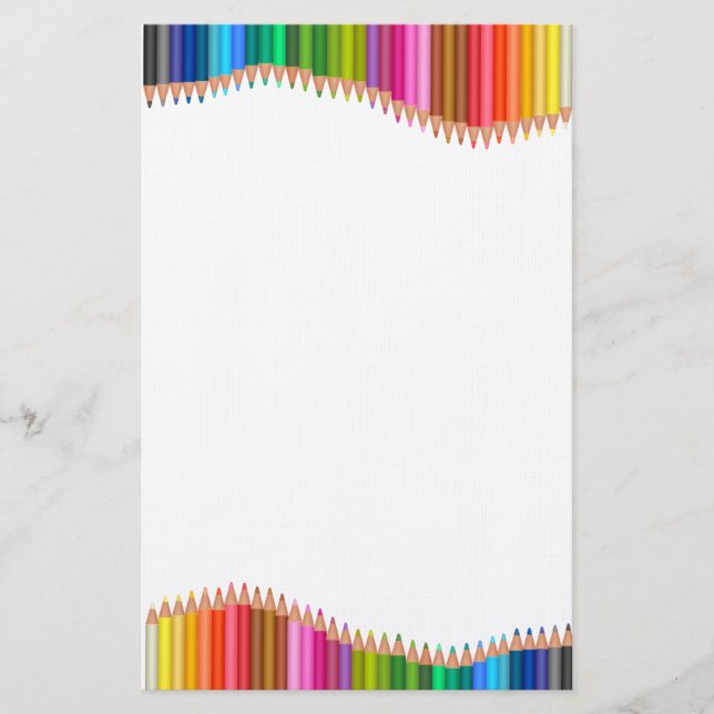 Coloured Pencils Stationery (Front)