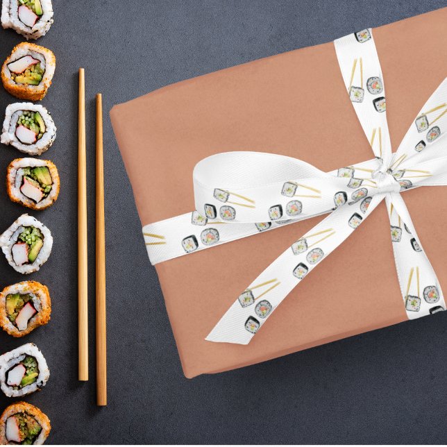 Coloured Pencils Sushi With Chopsticks Satin Ribbon (Creator Uploaded)