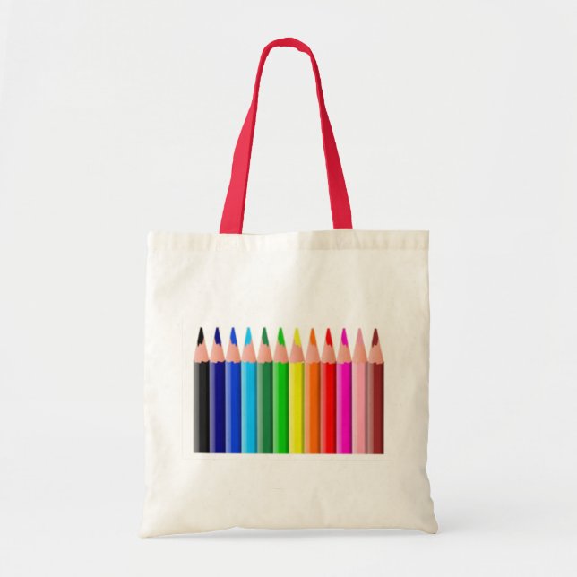 Coloured Pencils Tote Bag (Front)