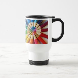 Coloured Pencils - travel mug