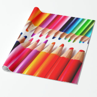 Coloured Pencils Wrapping Paper