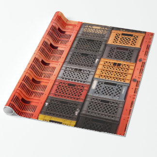 Coloured Plastic Storage Containers Wrapping Paper