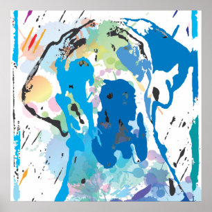 Coloured Poster "Great Dane"