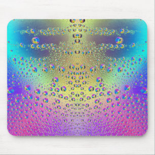 Coloured Rain Drops Mouse Pad