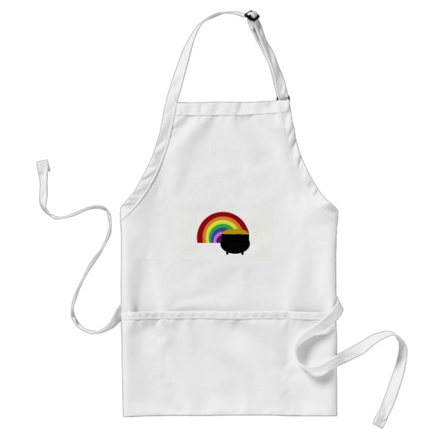 Coloured Rainbow And Pot Of Gold Standard Apron (Front)