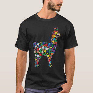 Coloured Rainbow Polka Dot Alpaca International Do T-Shirt