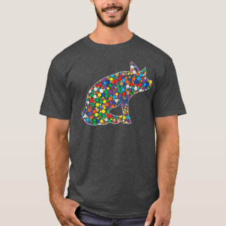 Coloured Rainbow Polka Dot Pig International Dot D T-Shirt