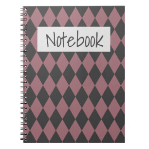 Coloured rhombus elegant throw pillow notebook