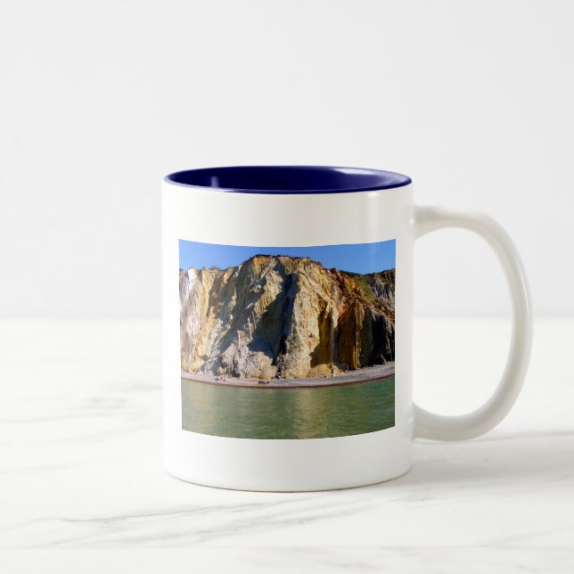 Coloured sands of Alum Bay Two-Tone Coffee Mug (Right)