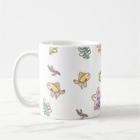 Coloured sealife pattern with seastars and fishes 