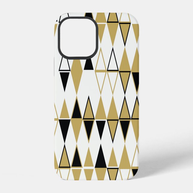 Coloured shapes, geometric abstract pattern iPhone case (Back)