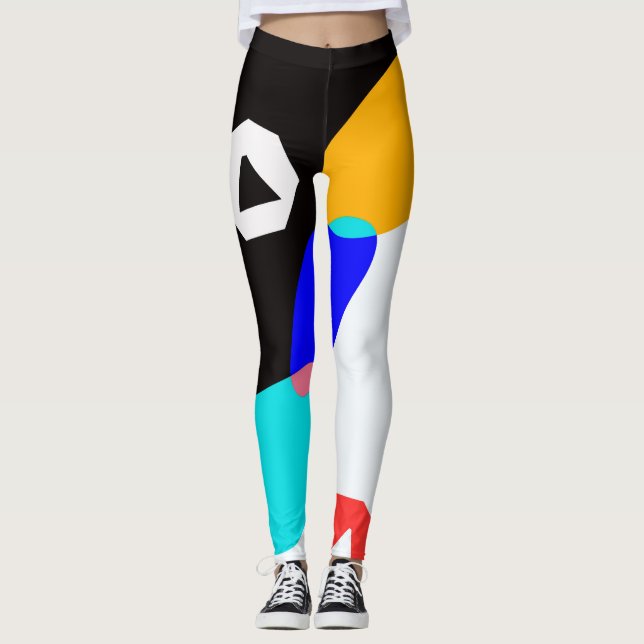 Coloured shapes leggings (Front)