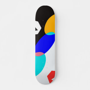 Coloured shapes skateboard