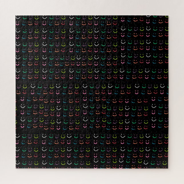 Coloured smiles jigsaw puzzle (Vertical)