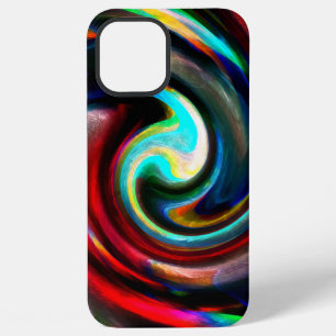 Coloured spiral in soft rough and matte or polishe iPhone 12 pro max case