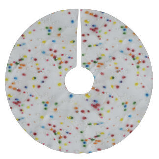 Coloured Sprinkles Brushed Polyester Tree Skirt