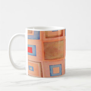 Coloured squares coffee mug