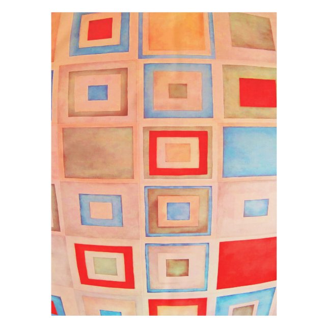 Coloured squares tablecloth (Front)
