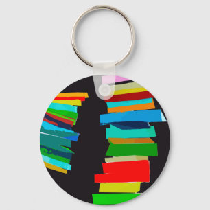 Coloured stairs key ring