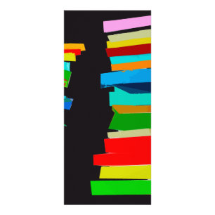 Coloured stairs rack card