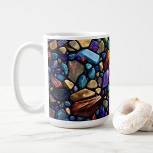 Coloured Stone Mosaic Pattern Coffee Mug