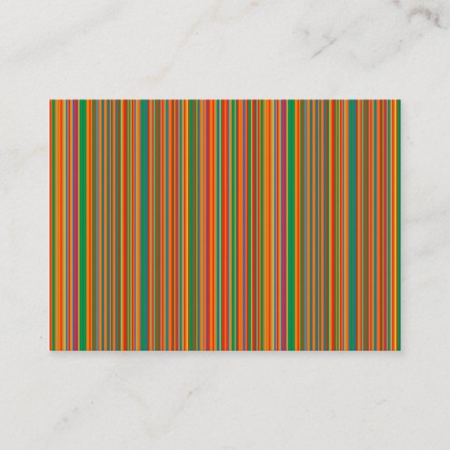 Coloured Stripes 02 Business Card (Front)