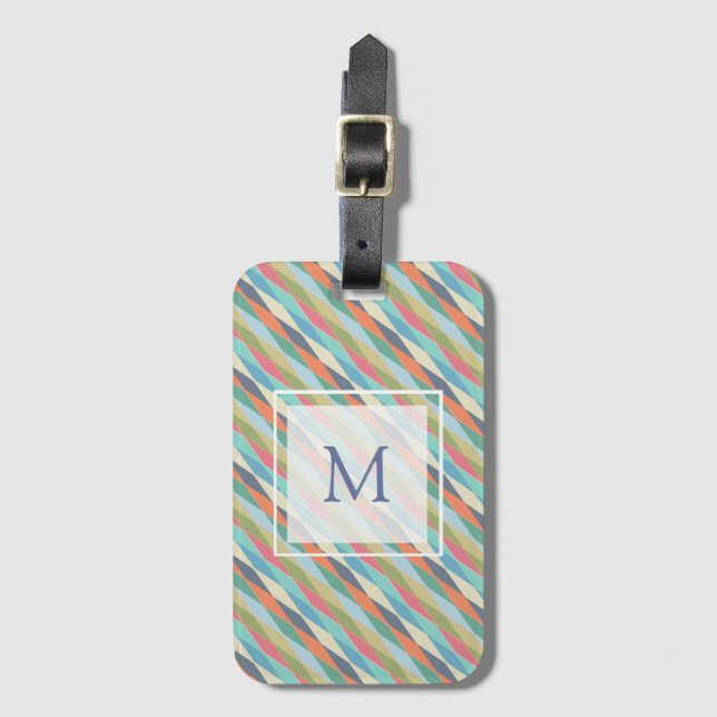 Coloured stripes. luggage tag (Front Vertical)