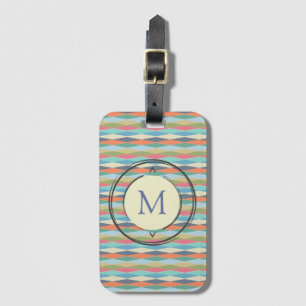 Coloured stripes. luggage tag