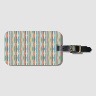 Coloured stripes. luggage tag