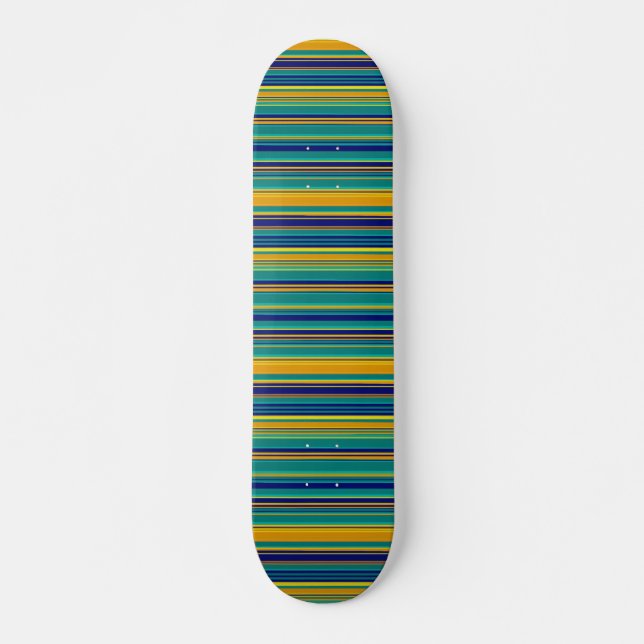 Coloured Stripes Skateboard (Front)