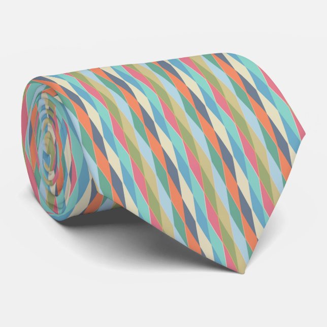 Coloured stripes. tie (Rolled)