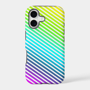 Coloured Stripes - yellow green blue violet