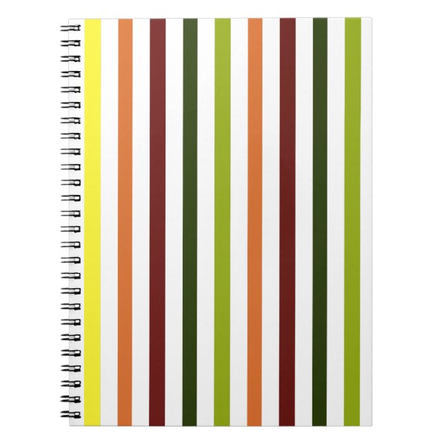 Coloured Stripped Notebook (Front)