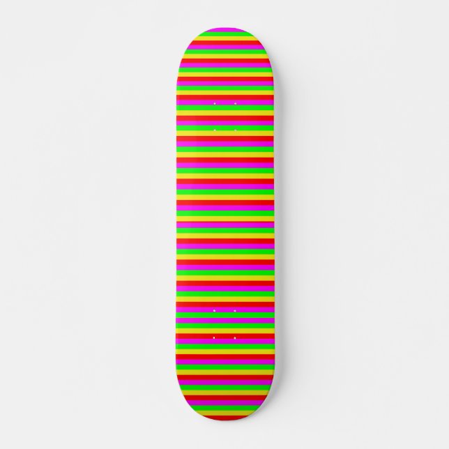 coloured strips skateboard (Front)