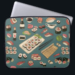 Coloured Sushi and rolls seamless pattern,excellen Laptop Sleeve<br><div class="desc">Coloured Sushi and rolls seamless pattern, excellent</div>