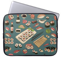 Coloured Sushi and rolls seamless pattern,excellen