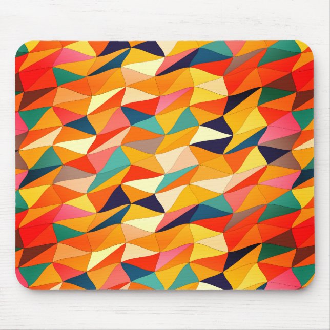 coloured tangle in Sangria Mouse Pad (Front)