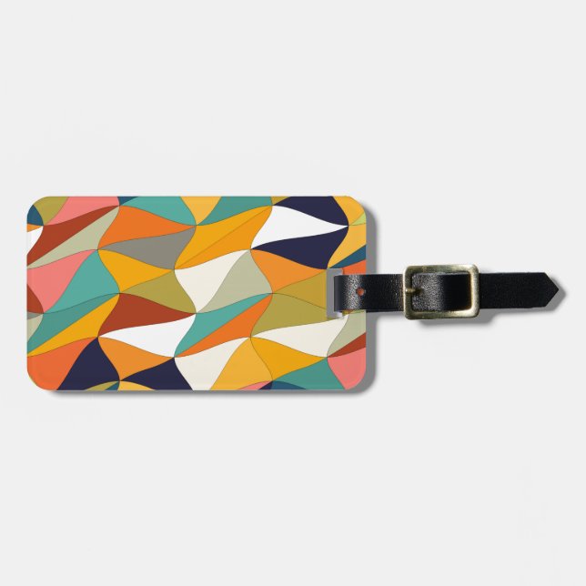 coloured tangle luggage tag (Front Horizontal)