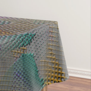 Coloured texture with spots, small geometric shape tablecloth