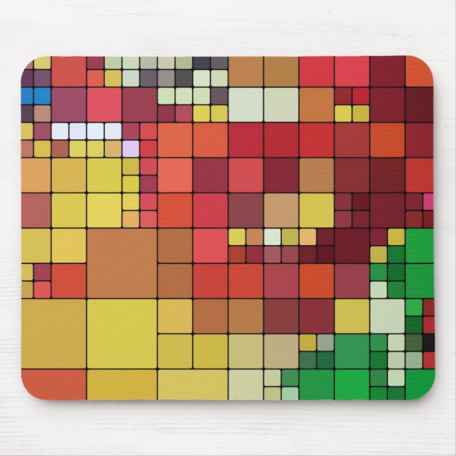 Coloured Tiles Mouse Pad (Front)