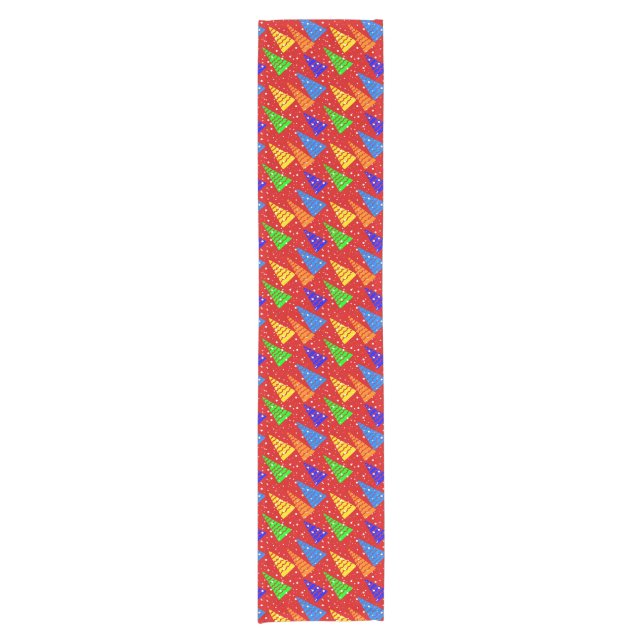 Coloured Trees. Short Table Runner (Front)
