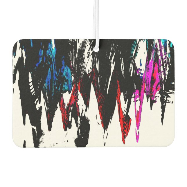 Coloured waves car air freshener (Front)