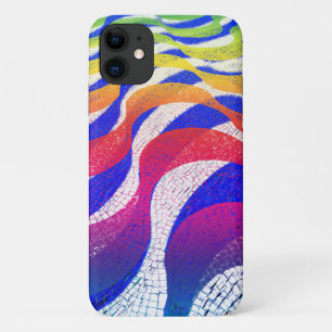 Coloured waves iPhone 11 case