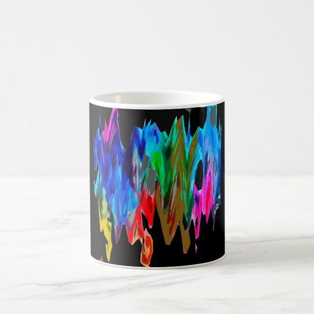 Coloured waves coffee mug (Center)