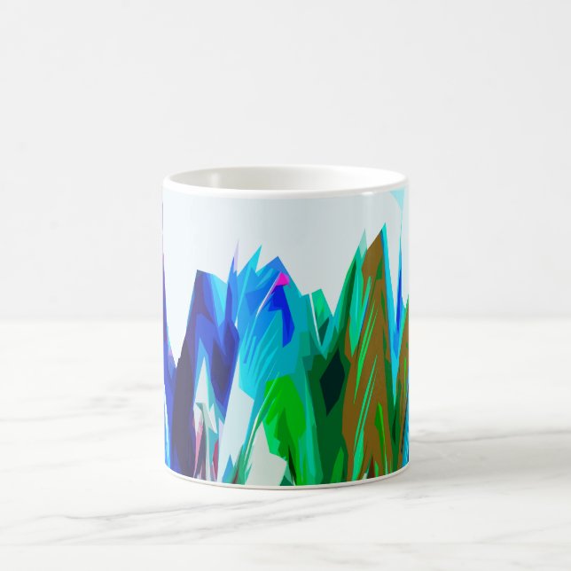Coloured waves coffee mug (Center)