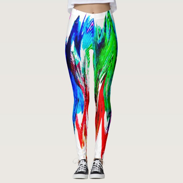 Coloured waves leggings (Front)