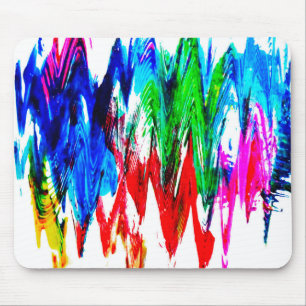 Coloured waves mouse pad