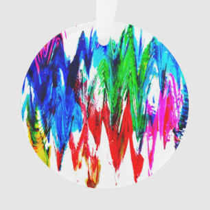 Coloured waves ornament