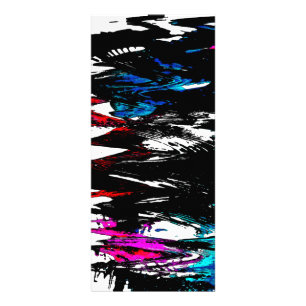 Coloured waves rack card